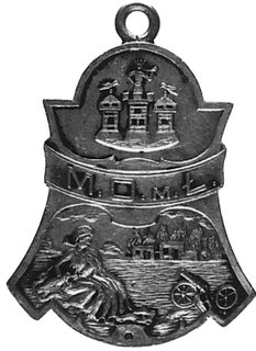 odznaka pamiątkowa w kształcie dzwonka Milicji O