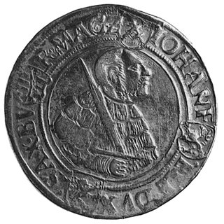 talar 1542, Annaberg, Aw: Popiersie Johanna Friedricha, w otoku napis, Rw: Popiersie Moritza, w otoku napis,Dav.9730