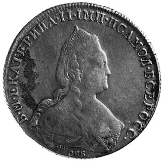 rubel 1786, Petersburg, Dav.1686