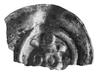 brakteat (koniec XIV w.): W środku korony kółko, Oertzen 182 odm., rozpłaszczony i ułamany