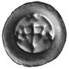 brakteat (XIII-XIV w.): Tarcza krzyżacka, po bokach ozdobniki, Vos.30, GumBK78, 0.19 g.