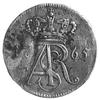 trojak 1765, Toruń, Aw: Monogram, Rw: Herb Torunia i napis, Plage 517, moneta rzadko spotykana w h..