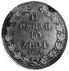 1 1/2 rubla= 10 złotych 1833, Petersburg, Aw: Orzeł carski i napis, Rw: Nominał, Plage 313