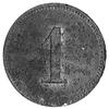 moneta zastępcza majątku Machcin (dawny powiat kościański), Aw: Napis: DOM MACHCIN, Rw: Nominał 1,..
