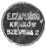 zestaw 5 sztuk żetonów rabatowych sklepu papierniczego E. Czapliński w Krakowie, Aw: Napis E CZAPL..