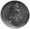 medal b.d. (koniec XIX w. ?) z okazji uwolnienia Warszawy od Szwedów w 1657 r., Aw: Barokowe popie..