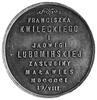 medal wybity w 1901 r. z okazji zaślubin Franciszka Kwileckiego i Jadwigi Lubomirskiej, Aw: Dwie t..