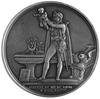 medal sygnowany ANDRIEU F, wybity w 1811 r. z okazji chrztu króla Rzymu, syna Napoleona, Aw: Popie..