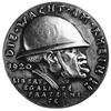 medal satyryczny sygnowany KG (Karl Goetz) wybity w 1920 r. po zajęciu Zagłębia Saary przez wojska..