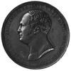 medal pamiątkowy sygnowany BRANDT F, wybity w 1825 r. po śmierci Aleksandra I , Aw: Popiersie Alek..