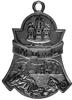 odznaka pamiątkowa w kształcie dzwonka Milicji Obywatelskiej miasta Łęczycy, wybita w 1915 r., Aw:..