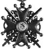 krzyż Orderu Św. Stanisława (III klasa z mieczami) lata 80-te XIX w., złocony (punce K i ĘO na ram..