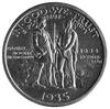 1/2 dolara 1935, Aw: Popiersie Daniela Boone’a, Rw: Daniel Boone obok wodza Czarna Ryba, moneta wy..