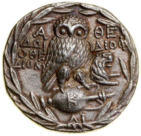 Tetradrachma, (ok. 132–131 pne), Ateny