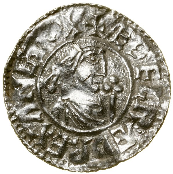 Denar typu Second Hand, (985–991), Exeter, mincerz Luda