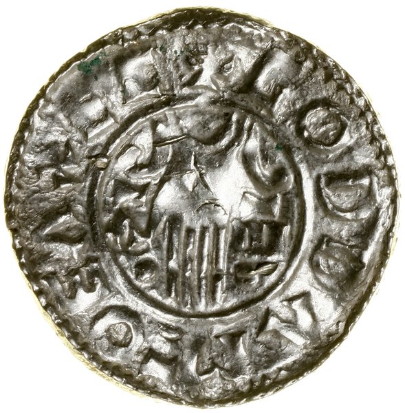 Denar typu Second Hand, (985–991), Exeter, mincerz Luda