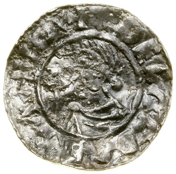Denar typu Crux, (991–997), Exeter, mincerz God