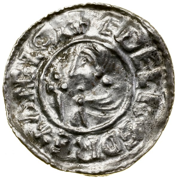 Denar typu Crux, (991–997), Lympne, mincerz Leofric