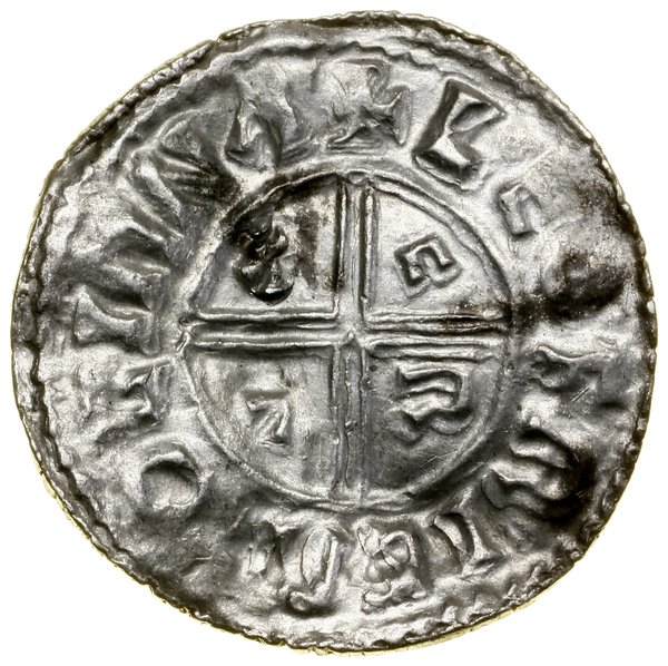 Denar typu Crux, (991–997), Lympne, mincerz Leofric