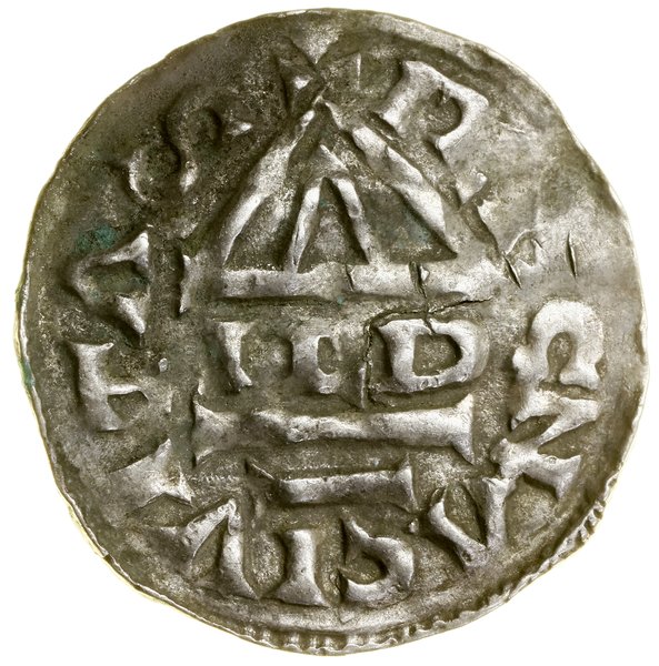 Denar, (985–995), Ratyzbona, mincerz Hildi