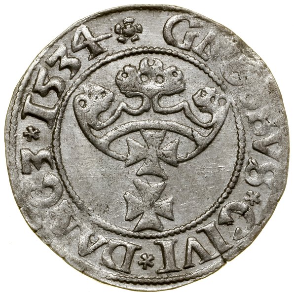 Grosz, 1534, Gdańsk