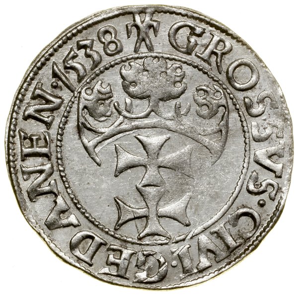 Grosz, 1538, Gdańsk