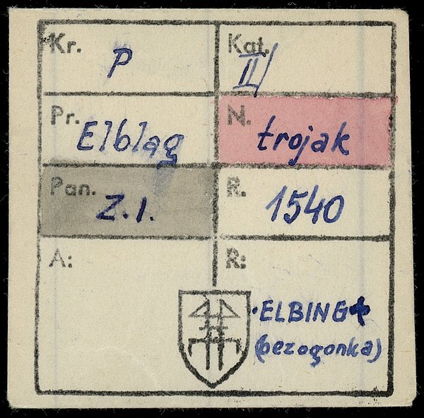 Trojak, 1540, Elbląg