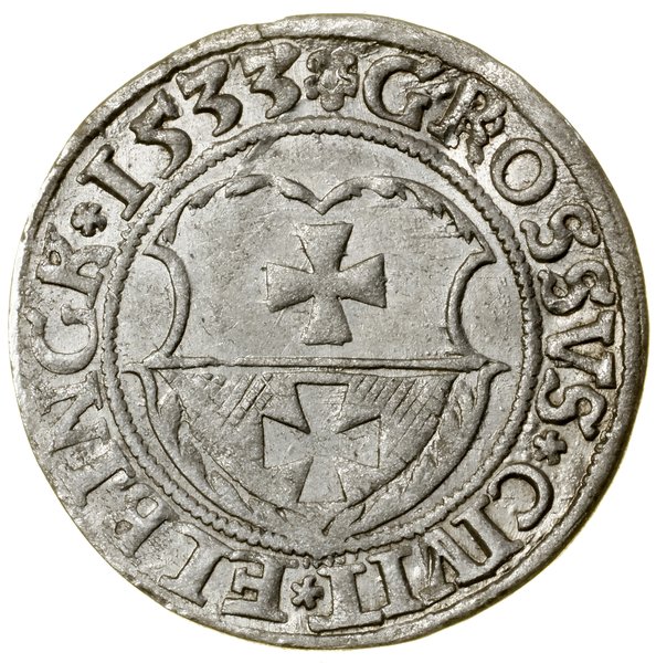 Grosz, 1533, Elbląg