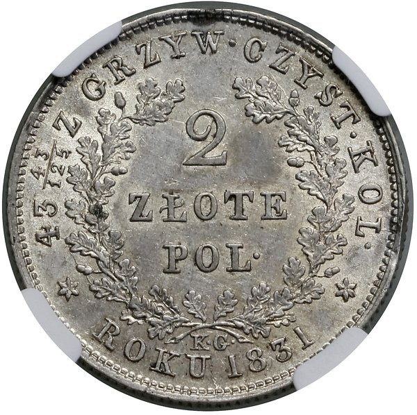 2 złote, 1831 KG, Warszawa