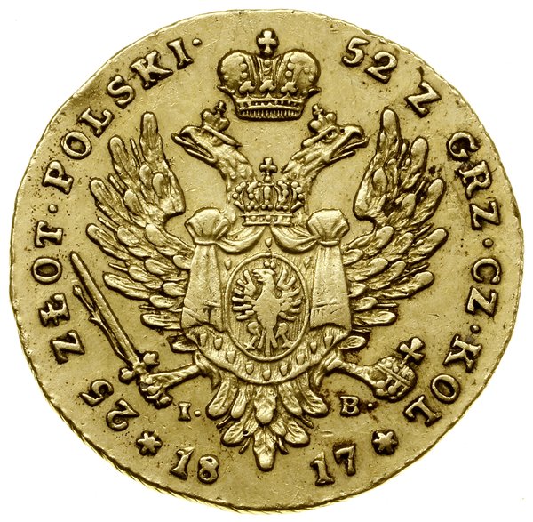 25 złotych, 1817 IB, Warszawa
