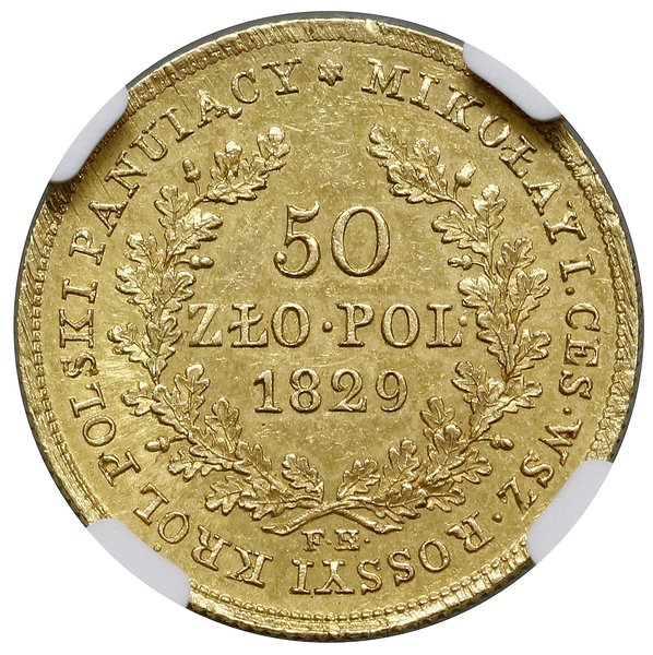 50 złotych 1829 FH, Warszawa