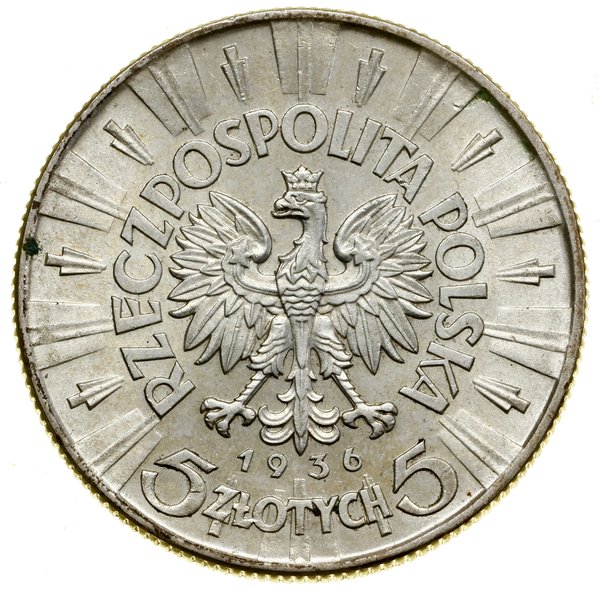 5 złotych, 1936, Warszawa