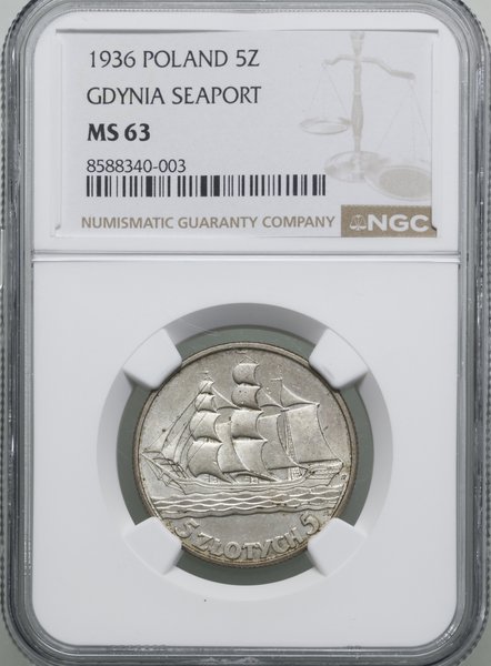 5 złotych, 1936, Warszawa
