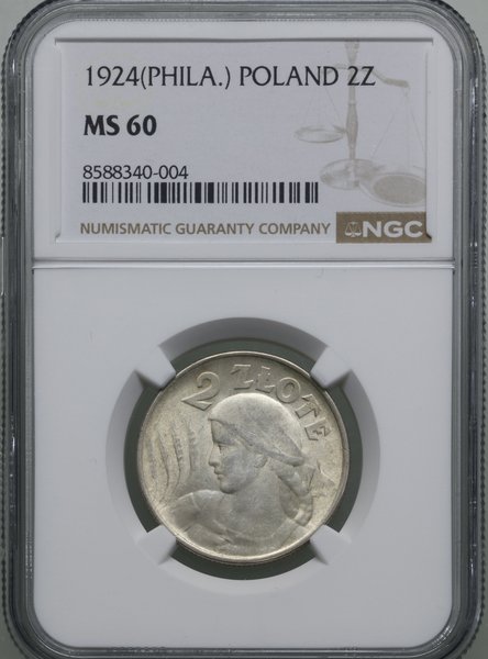 2 złote, 1924, Filadelfia