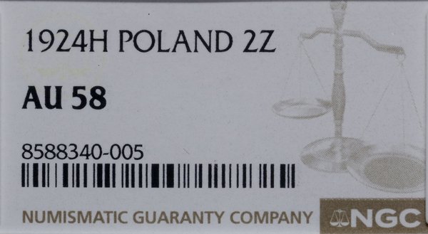 2 złote, 1924 H, Birmingham