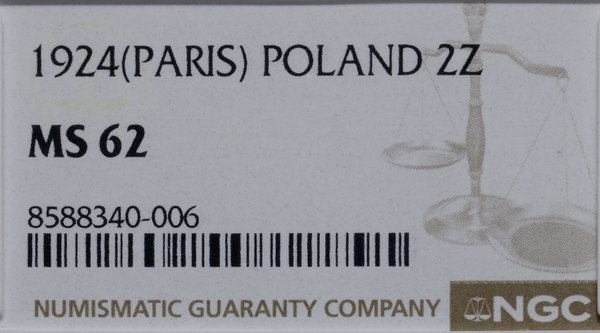 2 złote, 1924, Paryż