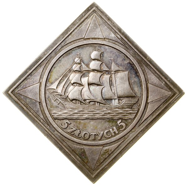 Klipa 5 złotych, 1936, Warszawa