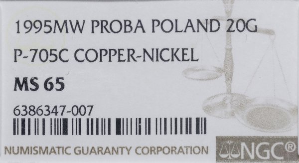20 groszy, 1995, Warszawa