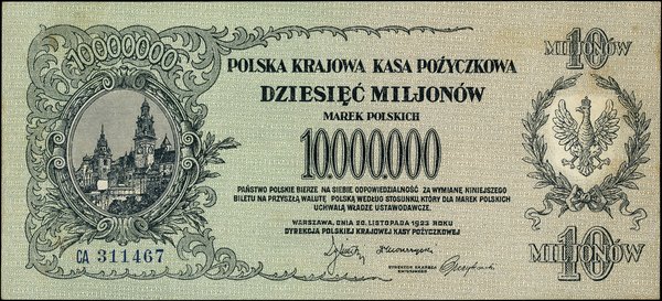 10.000.000 marek polskich, 20.11.1923