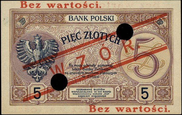 5 złotych, 28.02.1919