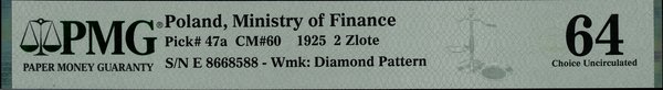 Bilet zdawkowy – 2 złote, 1.05.1925