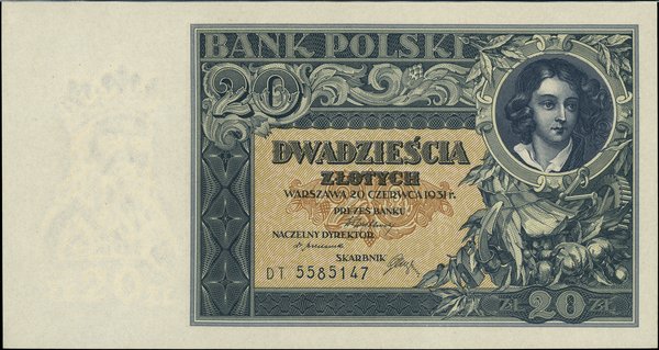 20 złotych, 20.06.1931
