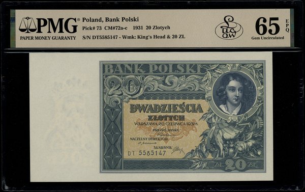 20 złotych, 20.06.1931