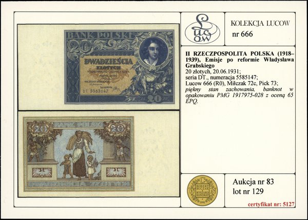 20 złotych, 20.06.1931