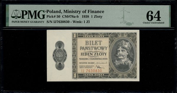 1 złoty, 1.10.1938