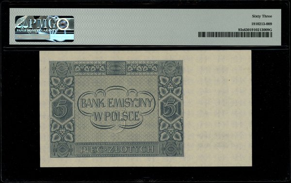 5 złotych, 1.03.1940