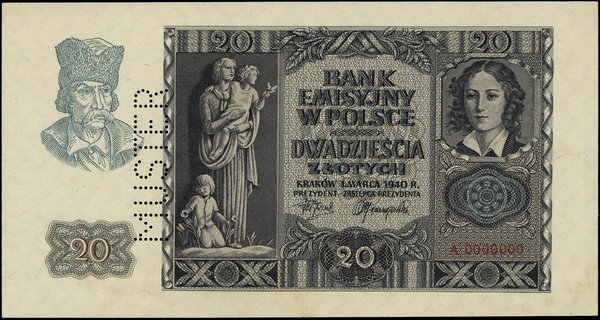 20 złotych, 1.03.1940