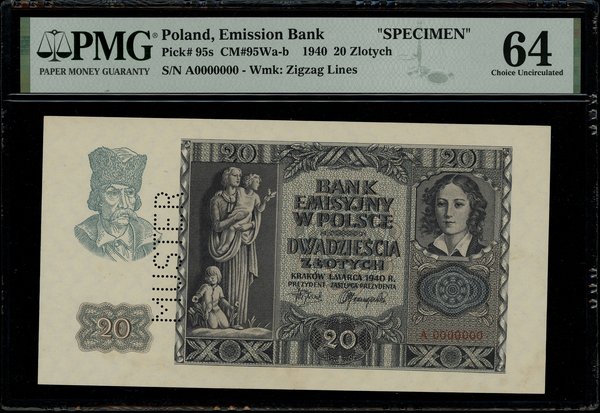 20 złotych, 1.03.1940