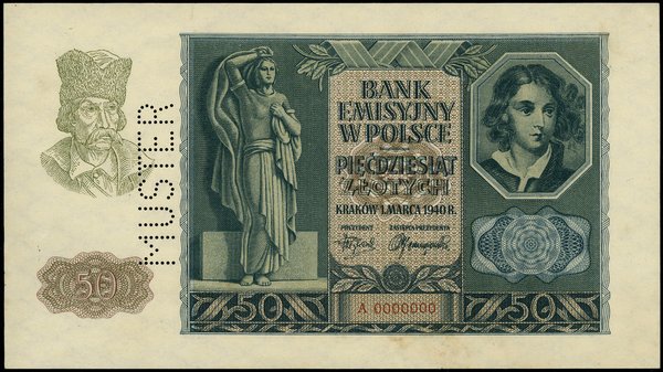 50 złotych, 1.03.1940