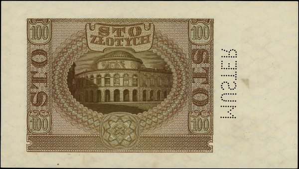 100 złotych, 1.03.1940